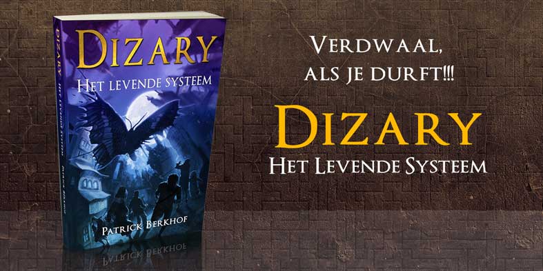 Dizary vanaf nu verkrijgbaar in de boekenwinkel. Dizary Het Levende Systeem cover. De young adult sensatie van het jaar
