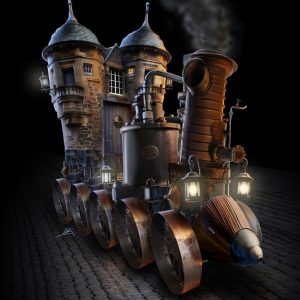 Dizary stoomkasteel steampunk