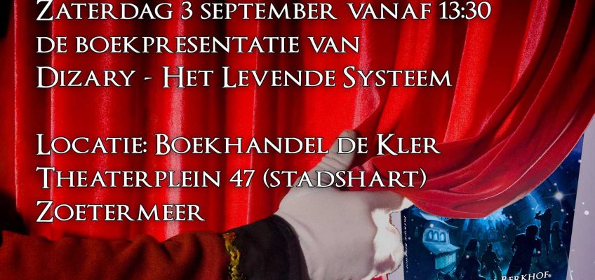 De boekpresentatie van Dizary het levende systeem bij boekhandel de Kler 3 september in zoetermeer