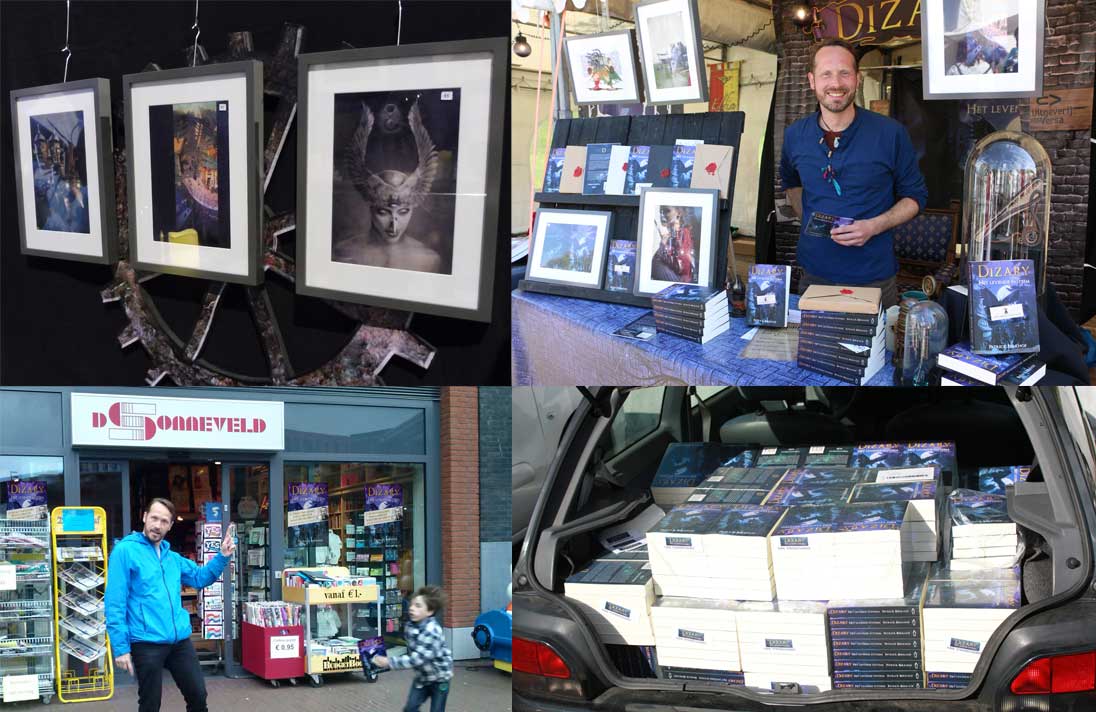 Boekhandel sonneveld zoetermeer boekpresentatie comic con duthc dizary patrick berkhof alien