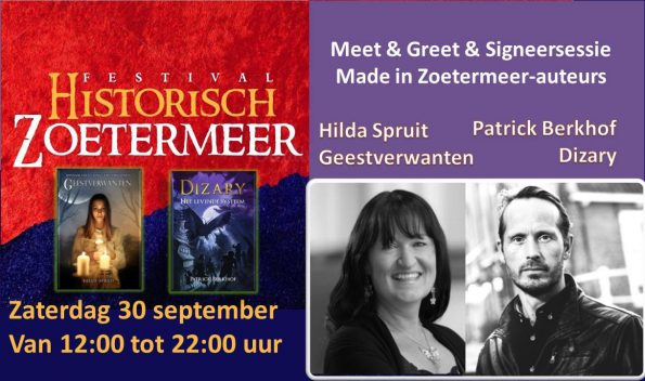 Dizary van Patrick Berkhof staat op Historisch Zoetermeer samen met Hilda Sprui Geestverwanten