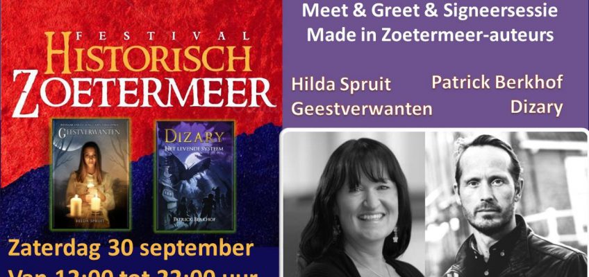 Dizary van Patrick Berkhof staat op Historisch Zoetermeer samen met Hilda Sprui Geestverwanten