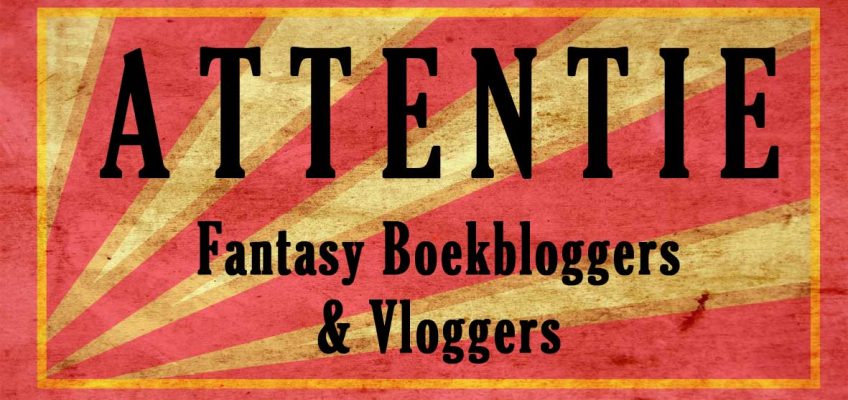 attentie boekbloggers en vloggers