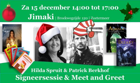 Patrick Berkhof en Hilda Spruit signeren in Jimaki Zoetermeer