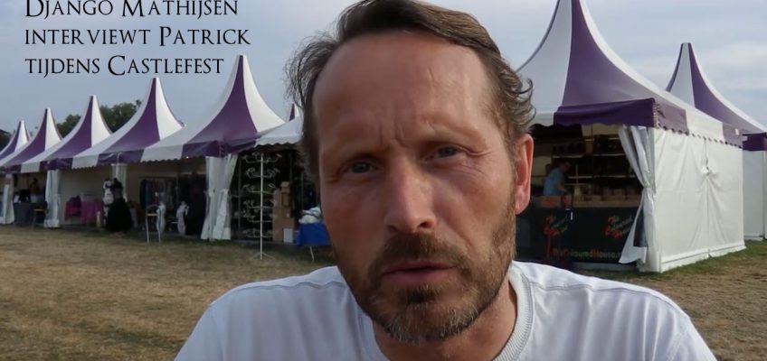 Django Mathijsen interviewt Patrick Berkhof tijdens castlefest 2019