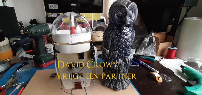 david crowy, animatronic, snow owl
