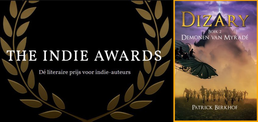 Cover Demonen van Myradé op de shortlist Indie Awards 2019