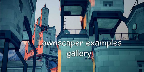 Townscaper example gallery