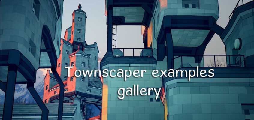 Townscaper examples gallery