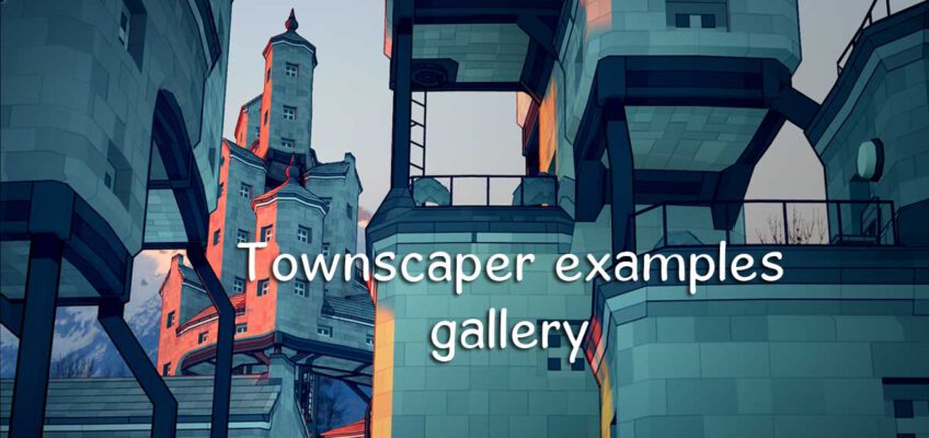 Townscaper example gallery