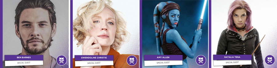 Ben Barnes, Gwendoline Christie, Amy Allen, Natalia Tena, Dutch Comic Con info.