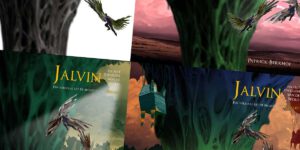 Jalvin en het zwijgen van de Wold. Boek 3. Project Dizary. Patrick Berkhof. fantasy art. cover illustration