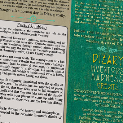 Inventors madness, project dizary, project epos, tom blok, patrick berkhof, ttrpg, d&d