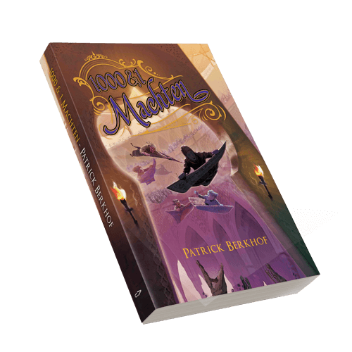 1000 en 1 machten. Patrick Berkhof. Boek. Novelle. Project Dizary. Cover