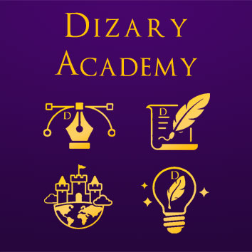 dizary academy. design tips, schrijftips, verhaalideeën, wordlbuilding
