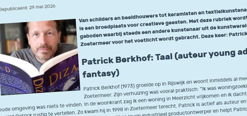 zoetermeer actief. kunstenaar in beeld